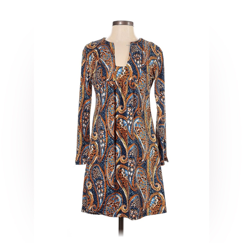 24seven Paisley Long Sleeve Dress - Picture 1 of 4